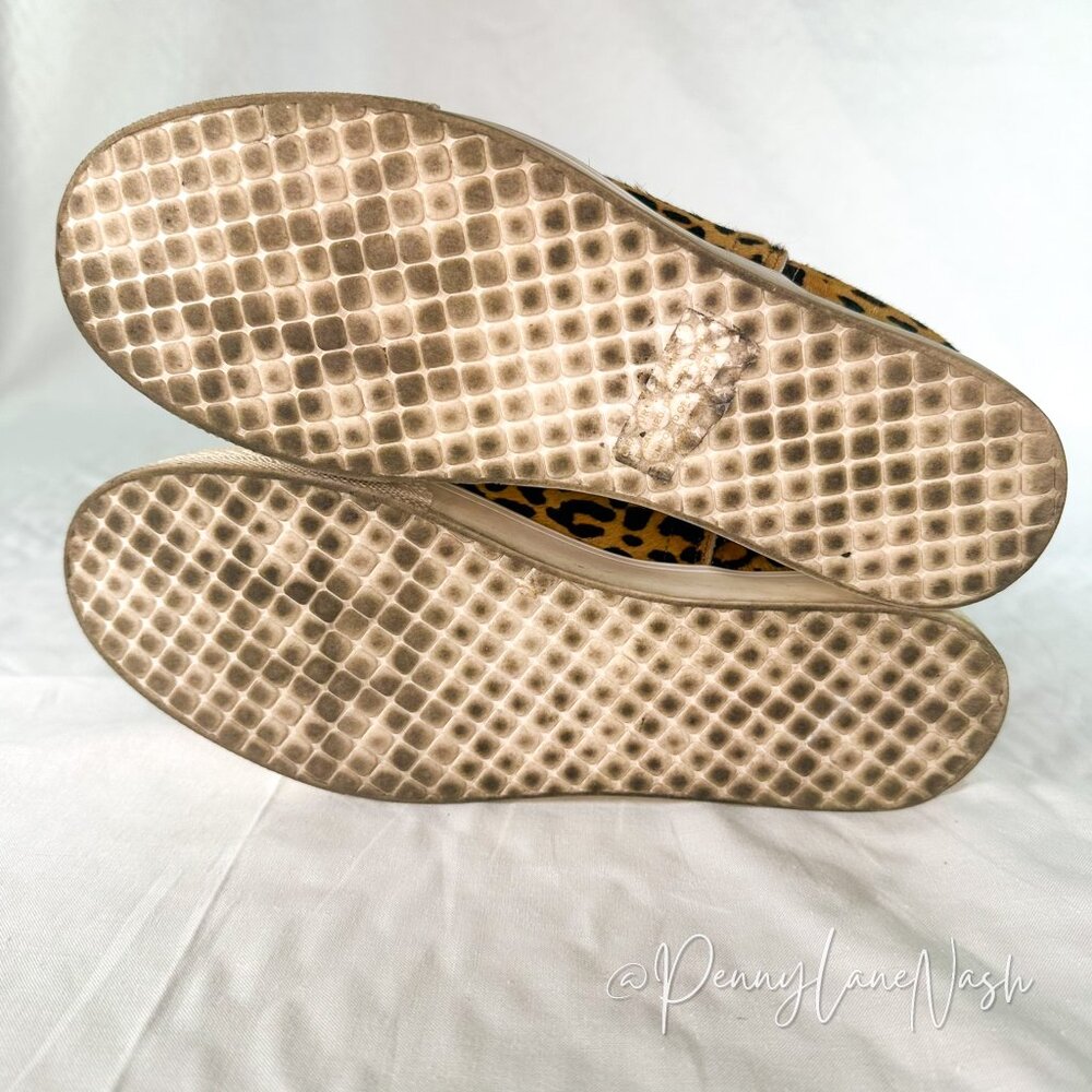 Steve Madden Leopard Print Cow Hair Wrangle Sneaker Size 7.5 - Picture 7 of 10